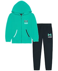 Under Armour Boys' 2T-7 Full-Zip Hoodie and Joggers, 2-Piece Set