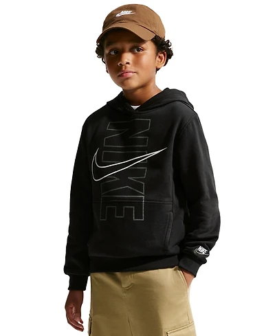 Nike Boys' 8-20 Sportswear Club Fleece Long-Sleeve Hoodie