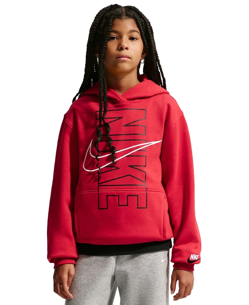 Nike Boys' 8-20 Sportswear Club Fleece Long-Sleeve Hoodie