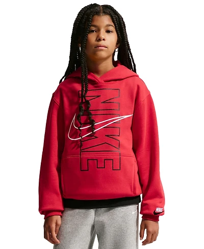 Nike Boys' 8-20 Sportswear Club Fleece Long-Sleeve Hoodie