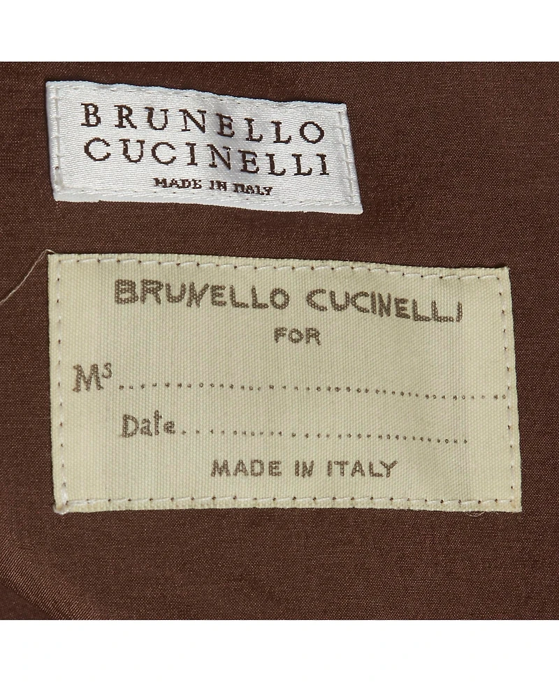 Pre-Owned Brunello Cucinelli Women's Suede Monili Long Vest