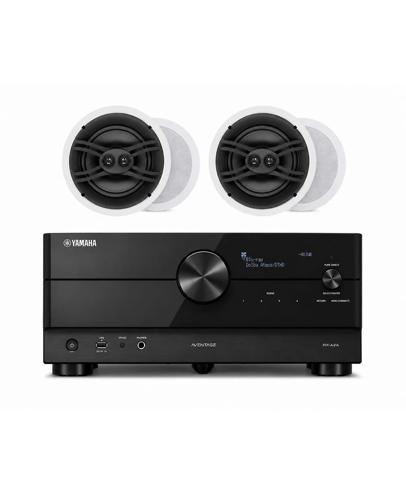 Yamaha Rx-A2A 7.2-Channel 8K Av Receiver Speaker Bundle