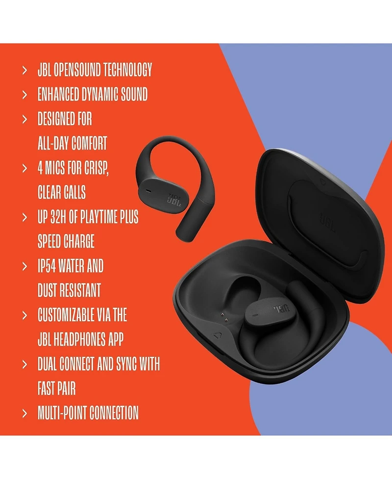 Jbl Sense Lite Open-Ear Wireless Headphones with Case