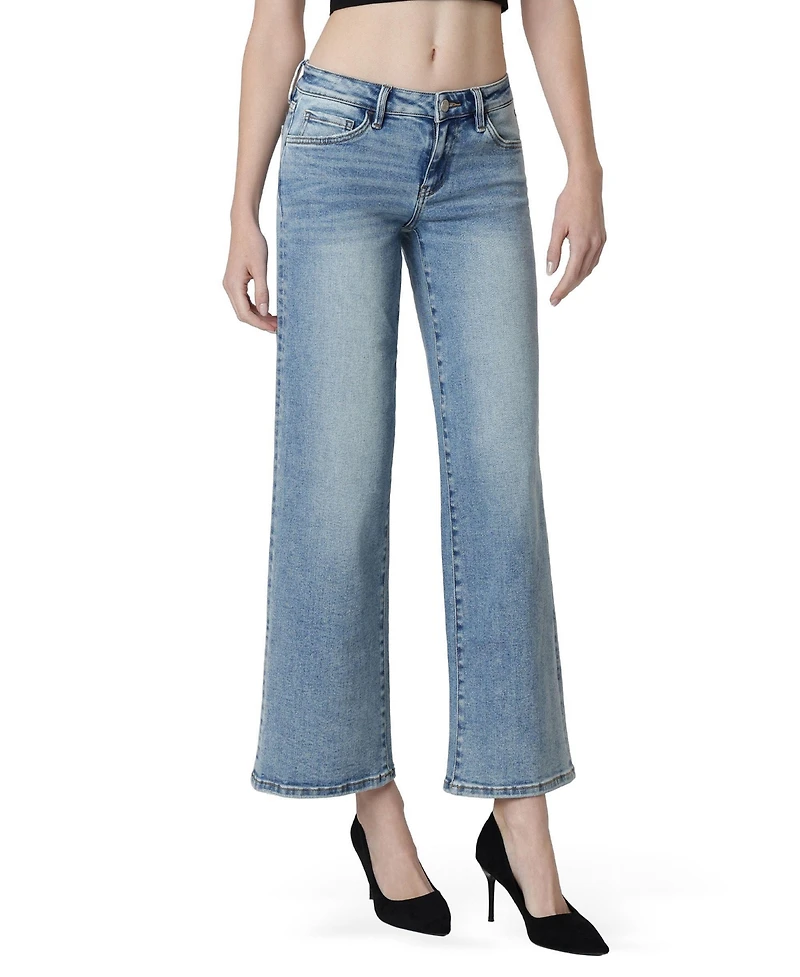 Vervet Women's Low Rise Wide Leg Jeans
