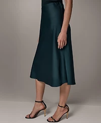 Donna Karan New York Women's Bias A-Line Midi Skirt