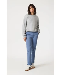 Mavi Jeans Women's Kathleen Mid Rise Boyfriend Chino Riviera Casual Twill