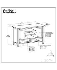 Warm Shaker Tv Stand