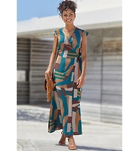 Lascana Women's Wrap Maxi Dress