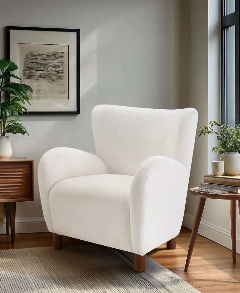 Ink+Ivy Stella 30" Wingback Upholstered Armchair