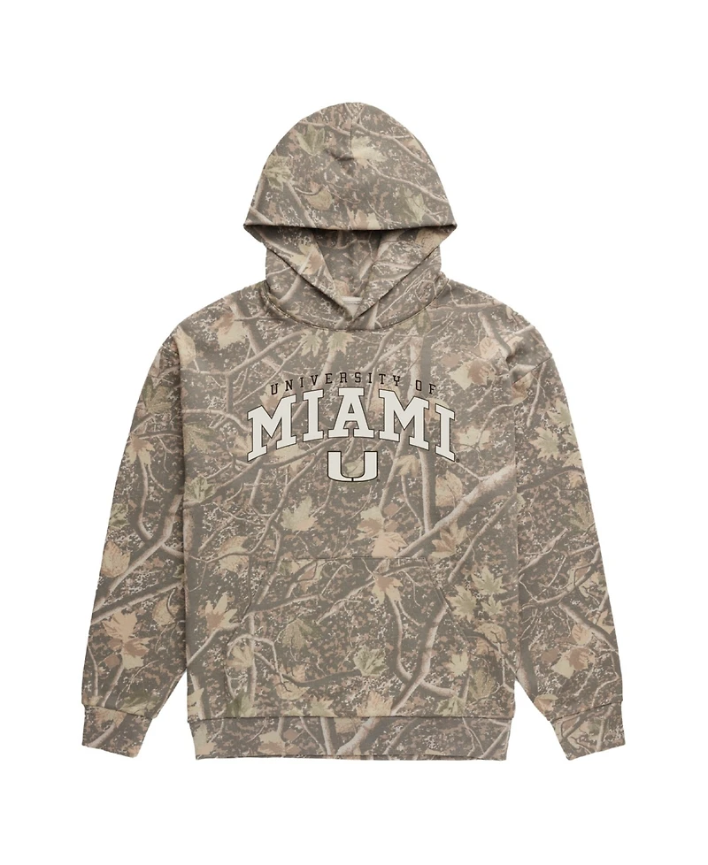 Uscape Apparel Men's Camo Miami Hurricanes Back Bay Fleece Hoodie