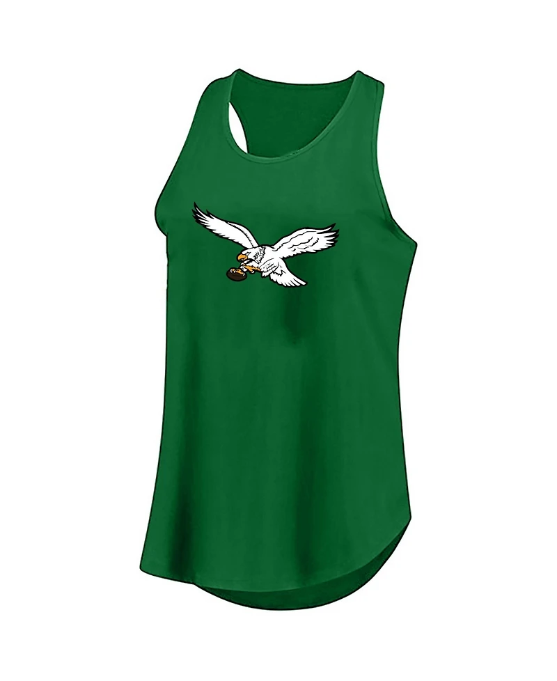 Profile Women's Kelly Green Philadelphia Eagles Plus Size Basic Tank Top
