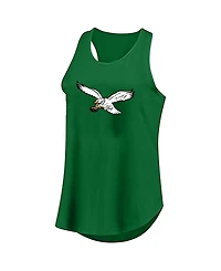 Profile Women's Kelly Green Philadelphia Eagles Plus Size Basic Tank Top