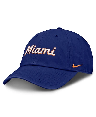 Nike Men's Deep Royal Miami Marlins Club Adjustable Hat