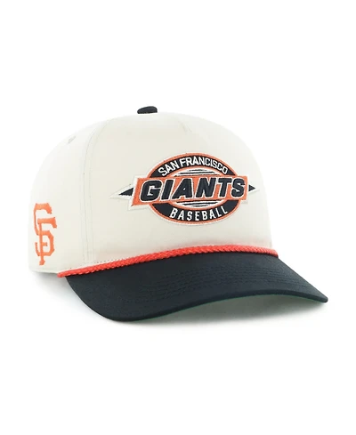 '47 Brand Men's Natural/Black San Francisco Giants Frame Out Hitch Adjustable Hat