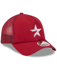 New Era Men's Red Houston Astros 2026 Batting Practice Alternate Apex 9FORTY Adjustable Hat