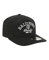 New Era Men's Black Baltimore Orioles Stacked 19TWENTY Adjustable Hat