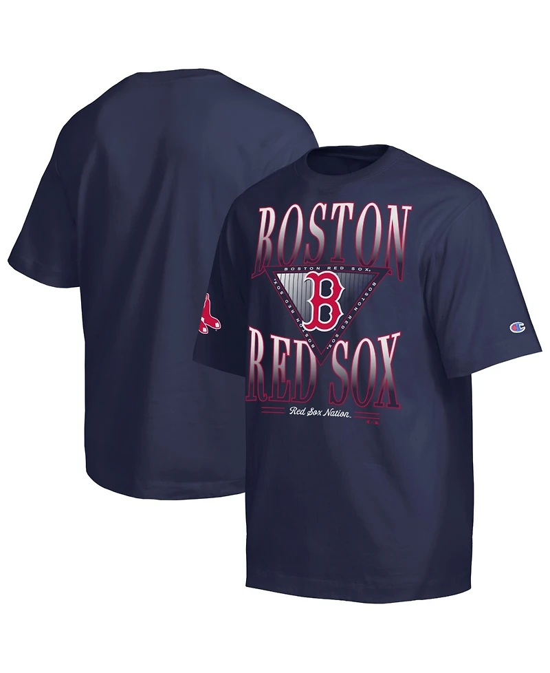 Champion Men's Navy Boston Red Sox Traditions Two Locations T-Shirt