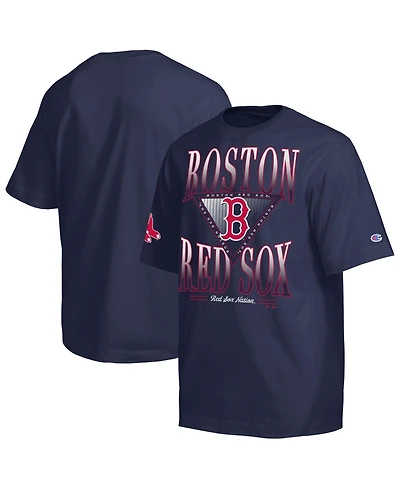 Champion Men's Navy Boston Red Sox Traditions Two Locations T-Shirt