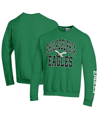 Champion Men's Kelly Green Philadelphia Eagles Power blend Fleece Sweatshirt