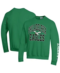 Champion Men's Kelly Green Philadelphia Eagles Power blend Fleece Sweatshirt