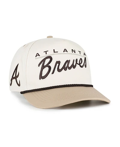 '47 Brand Men's Natural/Tan Atlanta Braves Neutral Terrain Hitch Rope Adjustable Hat