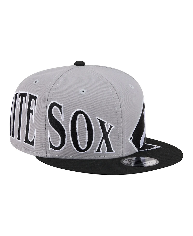 New Era Men's Gray/Black Chicago White Sox Stretched Two-Tone 9FIFTY Adjustable Hat