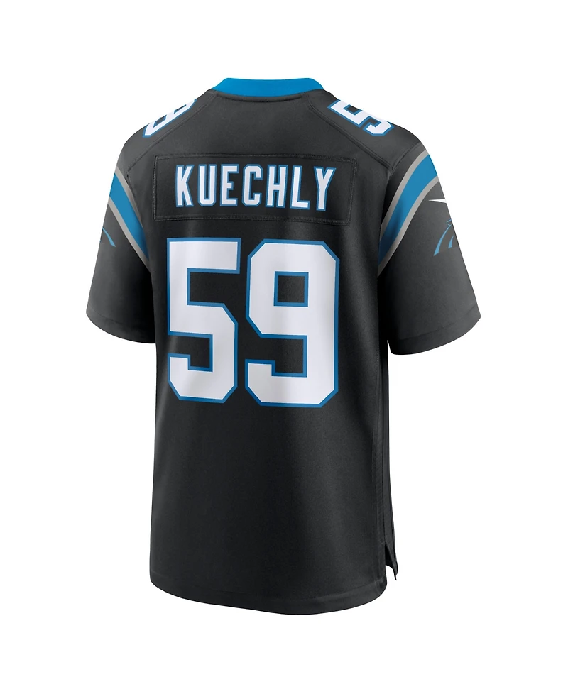 Nike Men's Luke Kuechly Black Carolina Panthers Team Game Jersey
