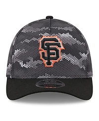 New Era Men's Black San Francisco Giants Camo 39THIRTY A-Frame Flex Hat