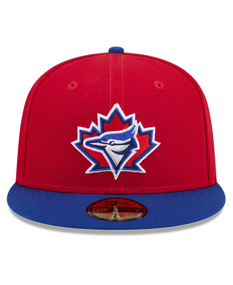 New Era Men's Red/Royal Toronto Blue Jays 2026 Canada Day 59FIFTY Fitted Hat