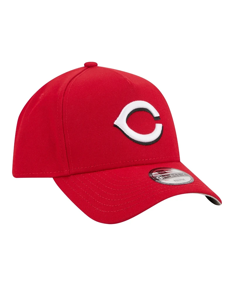 New Era Big Boys and Girls Red Cincinnati Reds 9FORTY A-Frame Adjustable Hat
