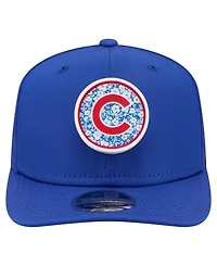 New Era Men's Royal Chicago Cubs Floral Patch 9SEVENTY Adjustable Hat