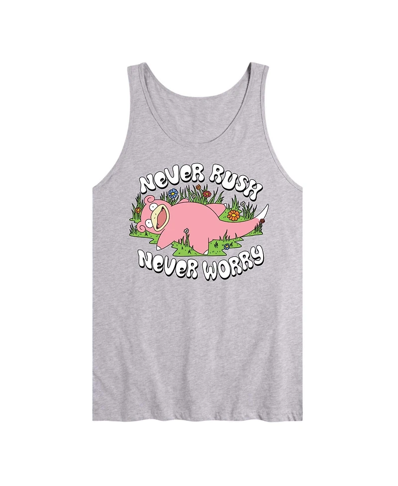 Airwaves Men's Pokemon Never Rushed Graphic Tank Top