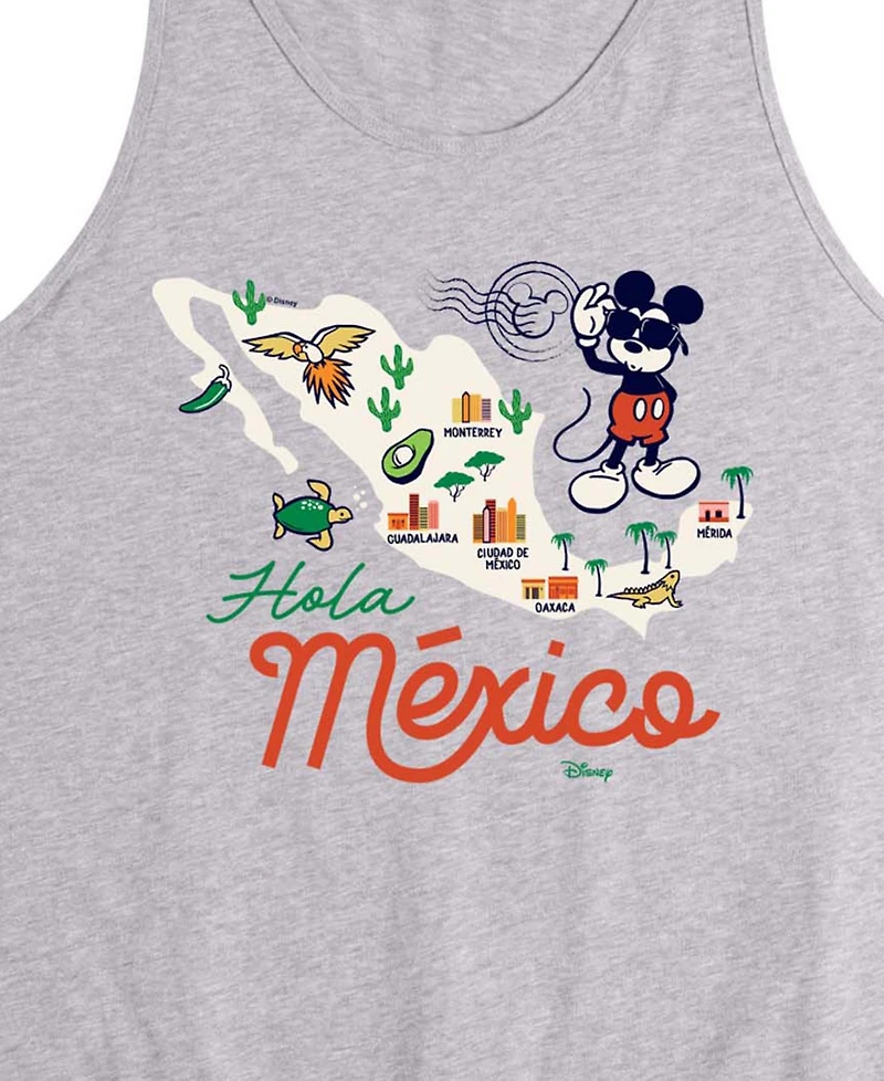 Airwaves Men's Disney Mickey Mexico Map Graphic Tank Top