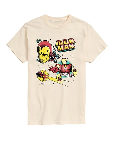 Airwaves Men's Iron Man Traditional Tattoo Graphic T-Shirt