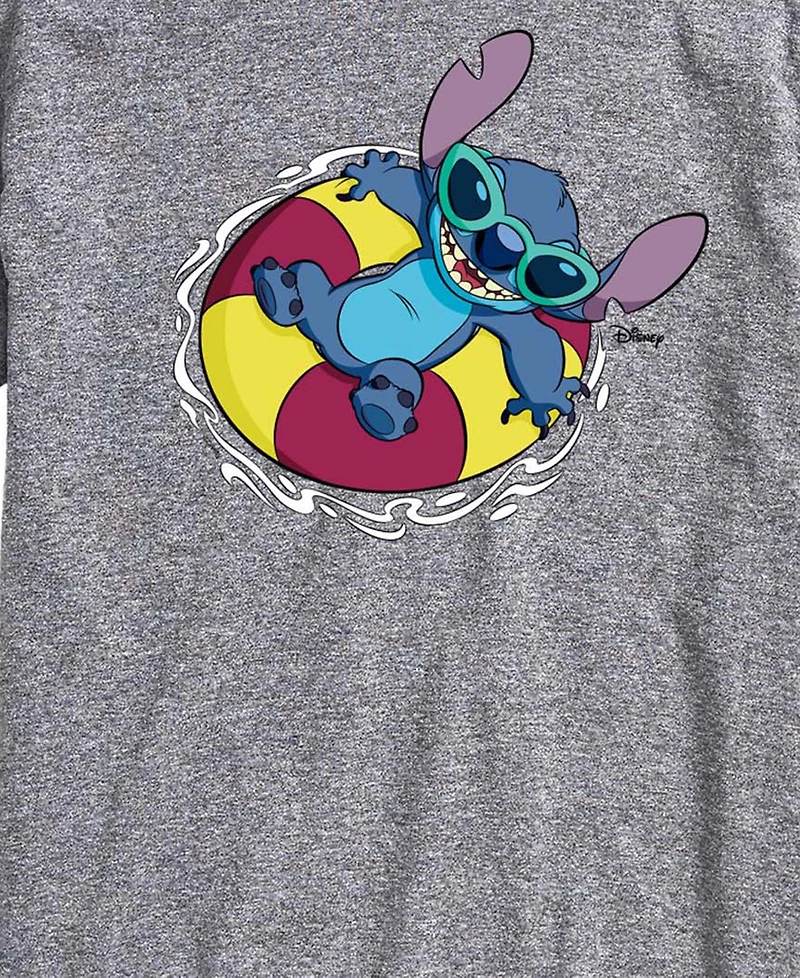 Airwaves Men's Lilo And Stitch Tube Floaty Graphic T-Shirt
