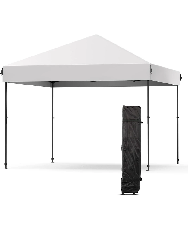 gaomon Canopy Tent - 10x10 Feet Pop Up Outdoor Instant Tent, Commercial Instant Shelter, 3 Adjustable Heights, Wheeled Bag, Portable for Patio, Deck