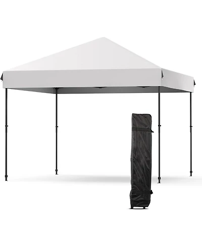 gaomon Canopy Tent - 10x10 Feet Pop Up Outdoor Instant Tent, Commercial Instant Shelter, 3 Adjustable Heights, Wheeled Bag, Portable for Patio, Deck
