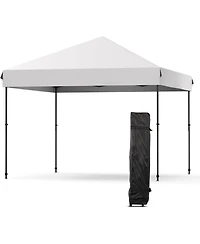 gaomon Canopy Tent - 10x10 Feet Pop Up Outdoor Instant Tent, Commercial Instant Shelter, 3 Adjustable Heights, Wheeled Bag, Portable for Patio, Deck