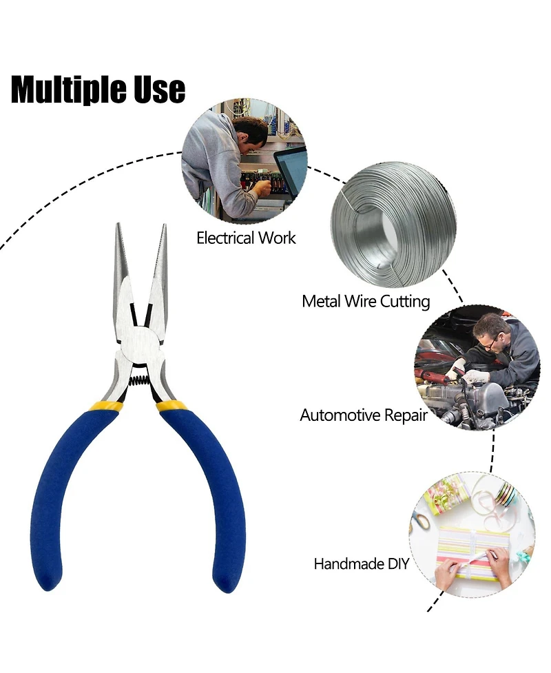 Xdovet Nose Pliers Set Long Mini Wire Bending Making