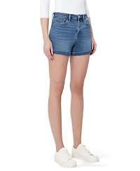 Vervet Women's High Rise Super Soft Cuffed Denim Shorts