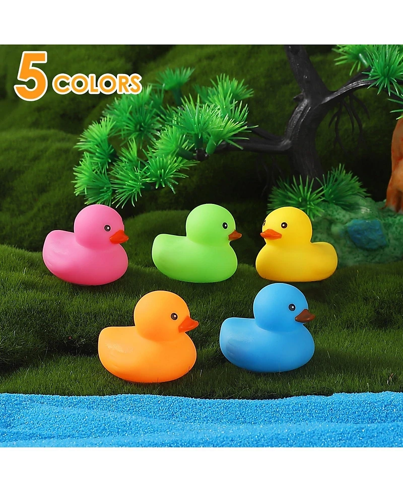 Gnuadz 50Mini Rubber Duck Bath Toy Party Favor Pool Float Game Gift
