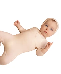 NoggiWear Baby Boys( 1M to 12M ) Ribbed Striped Wrap Footie