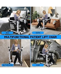gaomon Electric Transfer Lift Chair with Commode Seat for Home Mobility Assistance