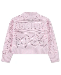 abercrombie kids Toddler Girls' 2T-5T Pointelle Cardigan Sweater