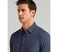 Perry Ellis Men's Ombre Diamond Print Shirt