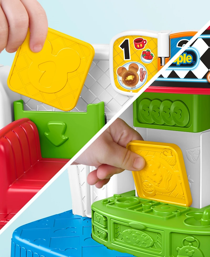 Fisher Price Mickey and Goofy Silly Sounds 7-Piece Diner Playset, Ages 1.5+