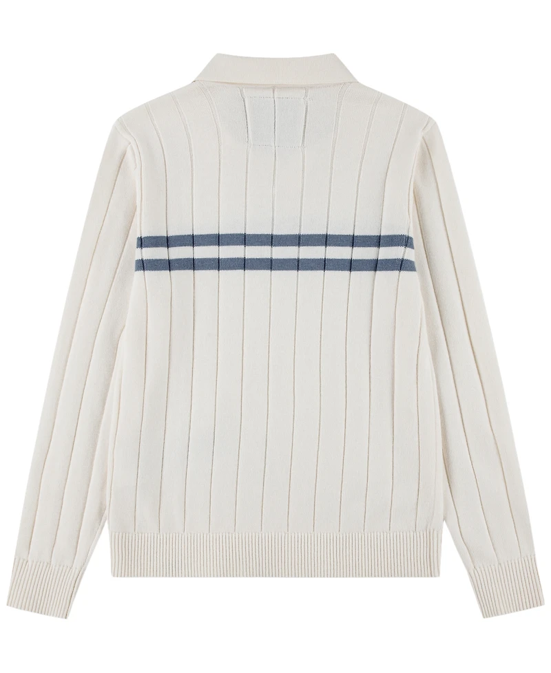 abercrombie kids Boys' 5-18 Long-Sleeve Johnny Chest Stripe Sweater