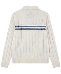 abercrombie kids Boys' 5-18 Long-Sleeve Johnny Chest Stripe Sweater