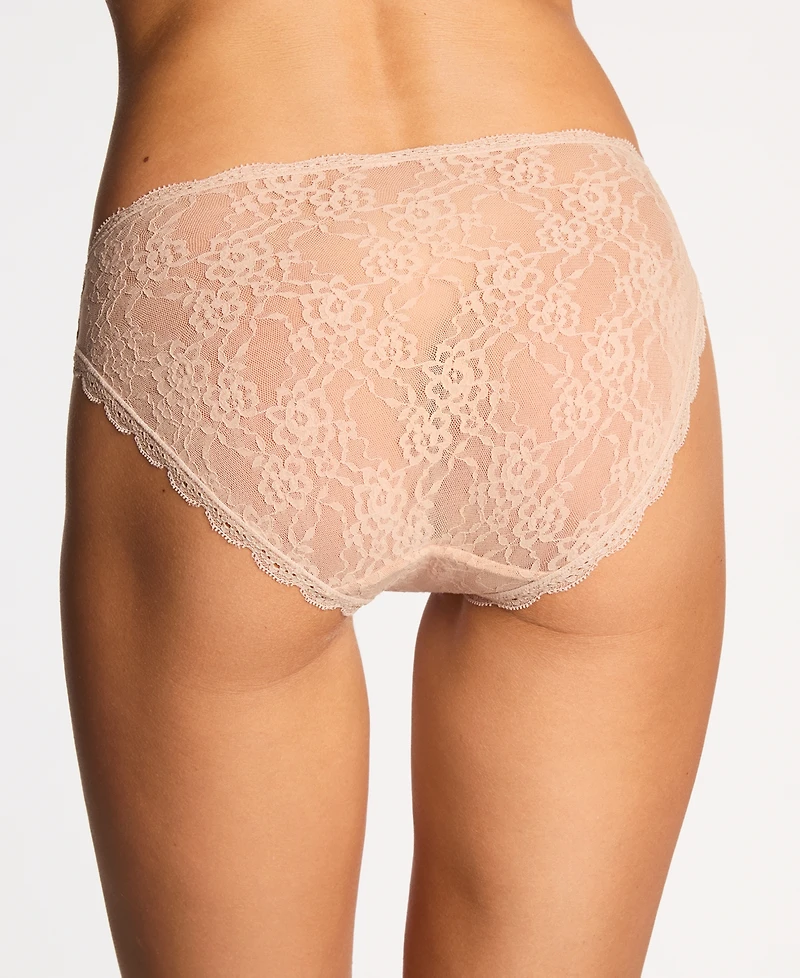 b.tempt'd Women's by Wacoal Floral Lace Moderate Coverage High-Leg Panties