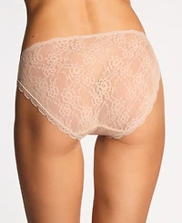 b.tempt'd Women's by Wacoal Floral Lace Moderate Coverage High-Leg Panties
